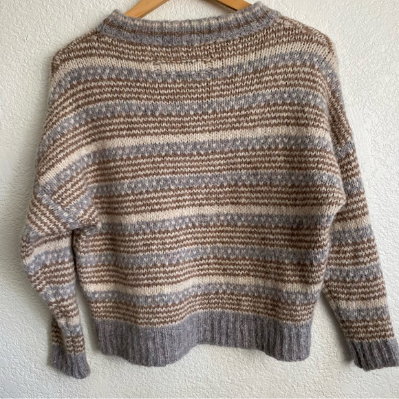 Anthropologie Elsamanda Cable Knit Wool Sweater Size Small - Picture 2 of 4